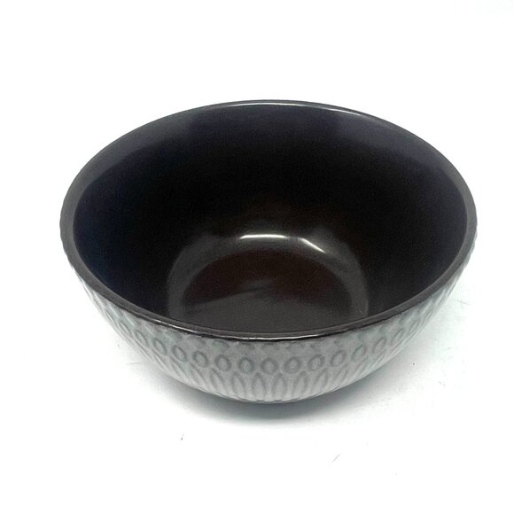 Mikasa Broadway – Gray Aqua/Brown Embossed 6”‎ Soup Cereal Bowl - Picture 2 of 7